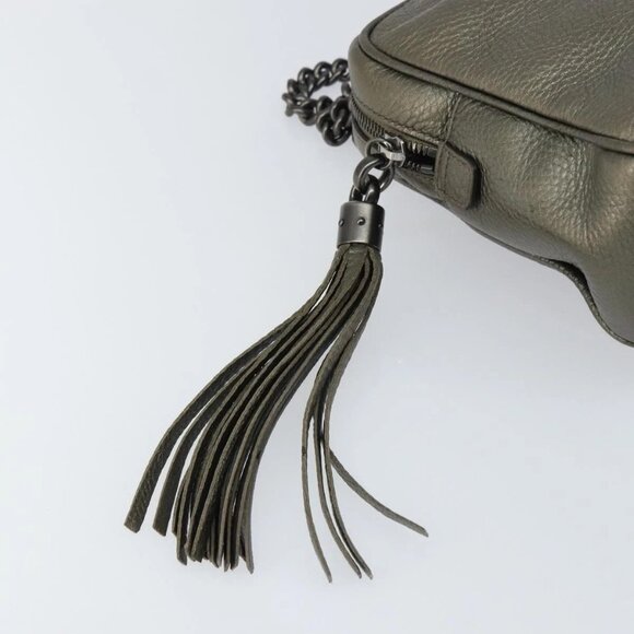 GUCCI Chain Shoulder Bag Leather Gold Tone 308983 Auth ka653 - Picture 10 of 16